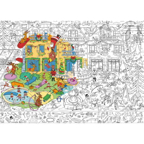Poster gigante Elfi birichini | Colora e cerca