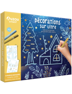 Decorazioni natalizie per finestre | Kit creativo
