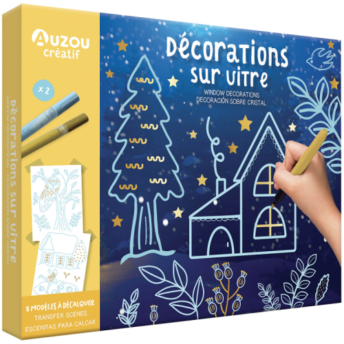Decorazioni natalizie per finestre | Kit creativo