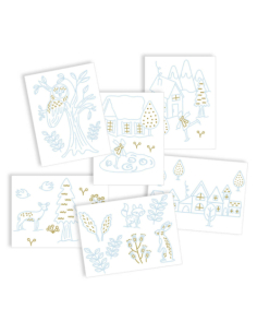 Decorazioni natalizie per finestre | Kit creativo 2