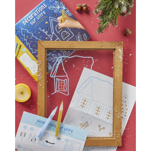 Decorazioni natalizie per finestre | Kit creativo