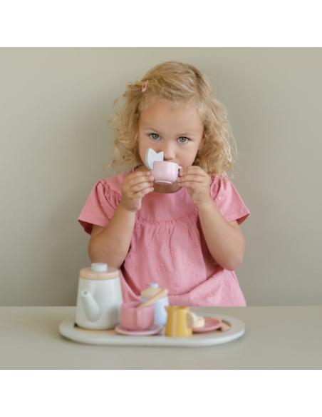 Servizio da tè in legno