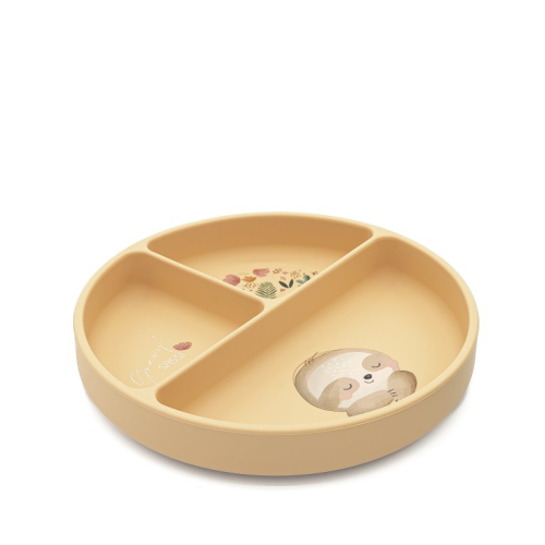 Piatto con ventosa in silicone - Bradipo Gnawy