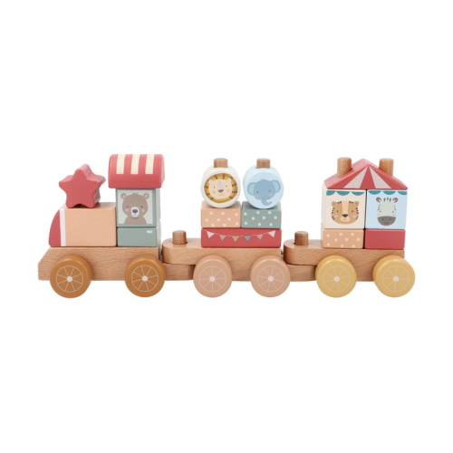 Trenino in legno Circus personalizzabile