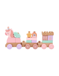 Trenino in legno Magic World personalizzabile