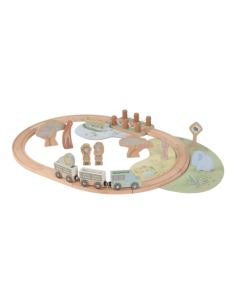 Pista del treno in legno – Safari Friends