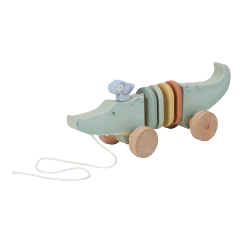 Coccodrillo trainabile in legno – Safari Friends