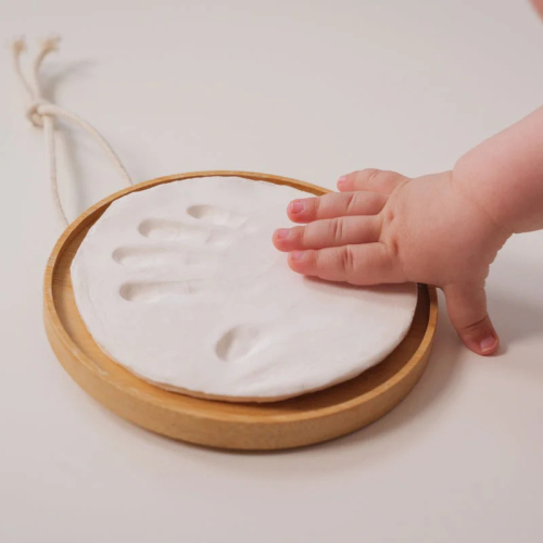 Kit impronta bebè – Medaglione in legno