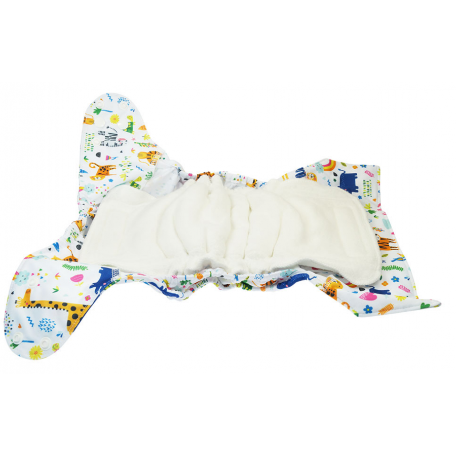 Pannolino lavabile 2in1 ECO shell - Animal Spirits  (Velcro) -  5-16kg 2