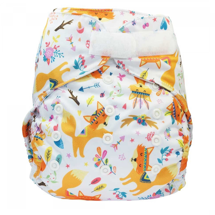 Pannolino lavabile 2in1 ECO shell - Fox (Velcro) - 5-16kg