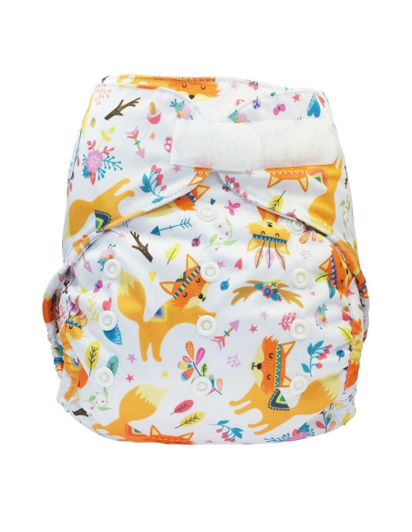Pannolino lavabile 2in1 ECO shell - Fox (Velcro) - 5-16kg + inserto bamboo slimfit