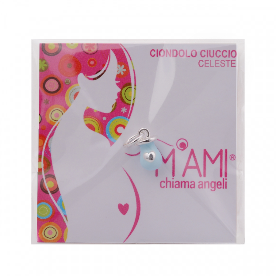 Ciondolo M’AMI Ciuccio celeste 2