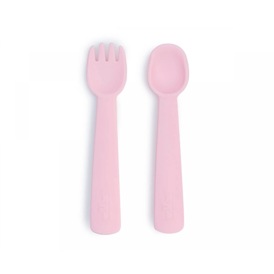 Set Custodia + Forchetta e Cucchiaio in silicone Pink 2