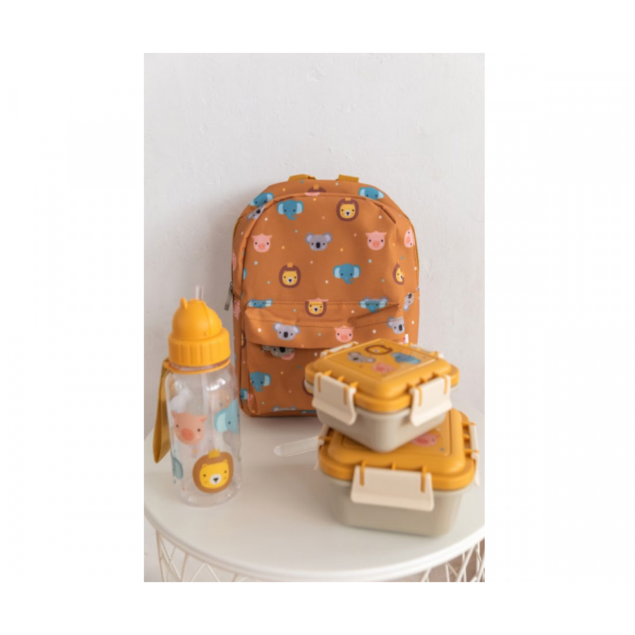 Borraccia Plastica con cannuccia - Animal Friends 2