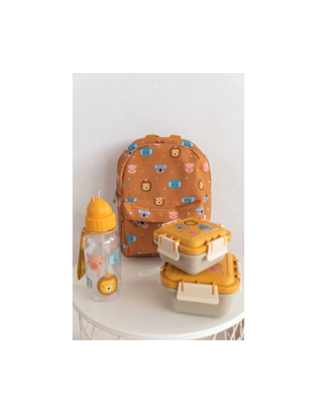 Borraccia Plastica con cannuccia - Animal Friends Borraccia Plastica con cannuccia - Animal Friends