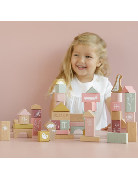 Blocchi di costruzione in legno - Rosa