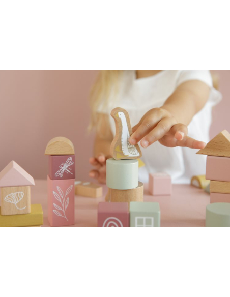 Blocchi di costruzione in legno - Rosa