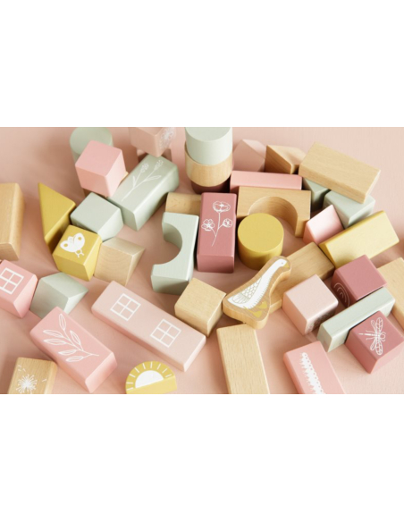 Blocchi di costruzione in legno - Rosa
