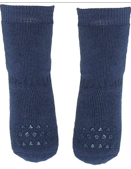 Calzini antiscivolo Blu Marine in cotone Calzini antiscivolo Blu Marine in cotone