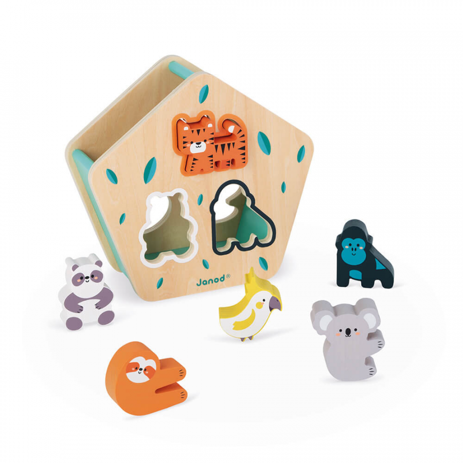 Scatola delle forme degli animali in legno - In collaborazione con il WWF