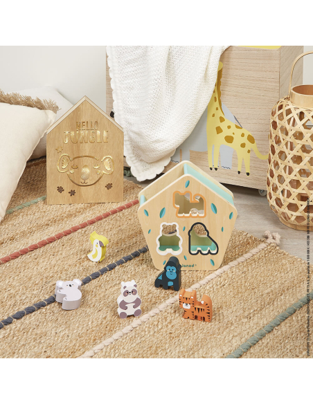 Scatola delle forme degli animali in legno - In collaborazione con il WWF