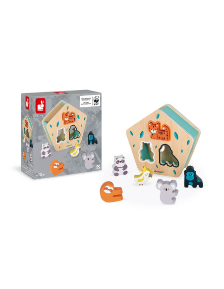 Scatola delle forme degli animali in legno - In collaborazione con il WWF