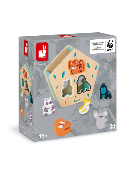Scatola delle forme degli animali in legno - In collaborazione con il WWF