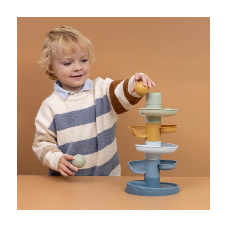 Torre a spirale con palline – Blu 2