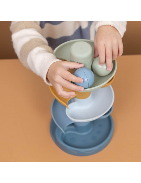 Scivolo a spirale con pallina Blu