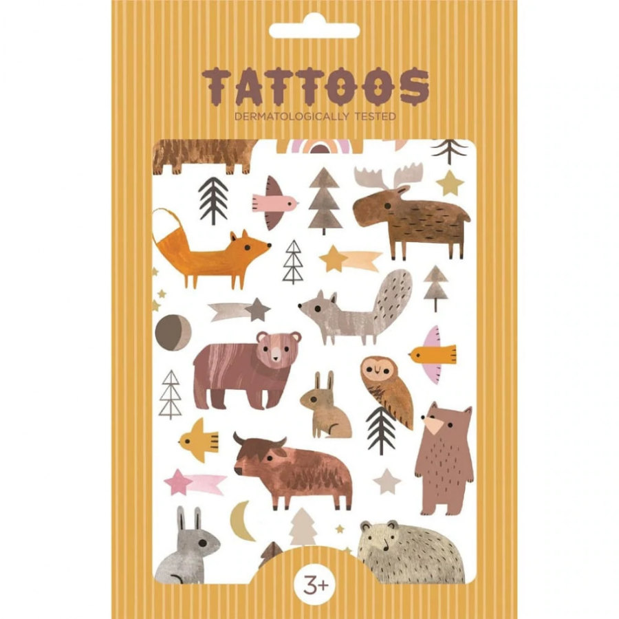 Tatuaggi Temporanei: Animali del Bosco