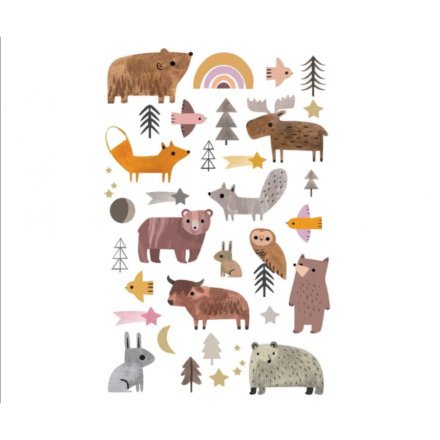 Tatuaggi Temporanei: Animali del Bosco 2